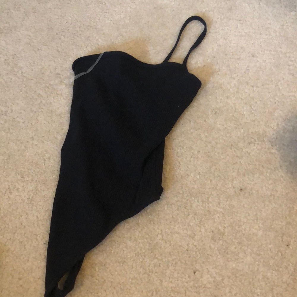 one strap body suit